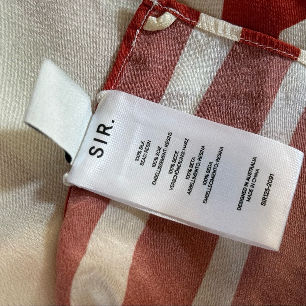 SIR | Riviera Calla Silk Scarf Top - Picture 5 of 7